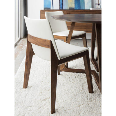 Deco Dining Chair White PVC-M2 - Al Rugaib Furniture (4583151829088)