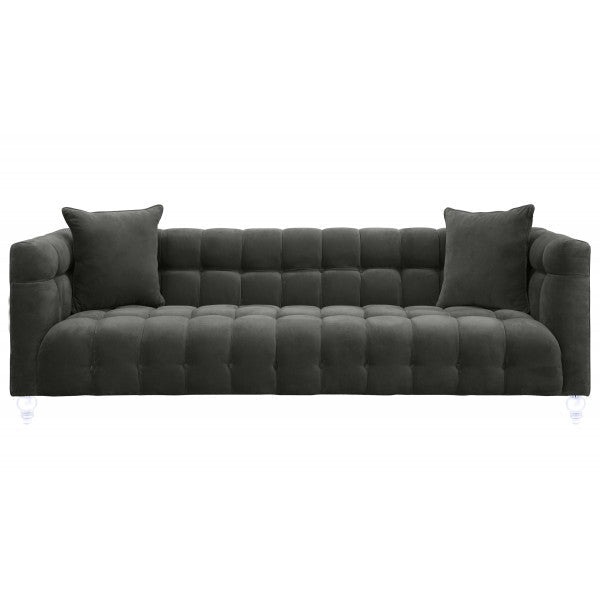 Bea Grey Velvet Sofa Sofas & Loveseats| TOV