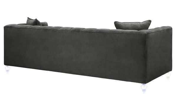 Bea Grey Velvet Sofa Sofas & Loveseats| TOV