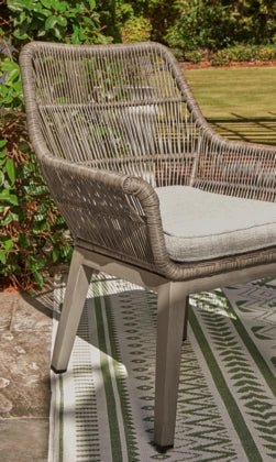 Beach Front Arm Chair with Cushion (Set of 2) Outdoor Chairs| Ashley Homestore