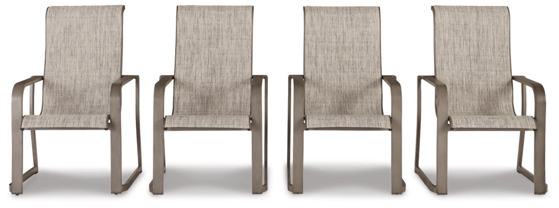 Beach Front Sling Arm Chair (Set of 4) Outdoor Chairs| Ashley Homestore