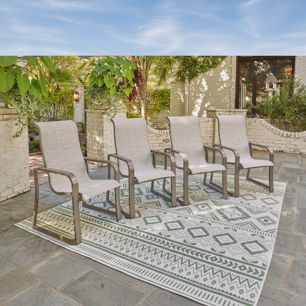 Beach Front Sling Arm Chair (Set of 4) Outdoor Chairs| Ashley Homestore