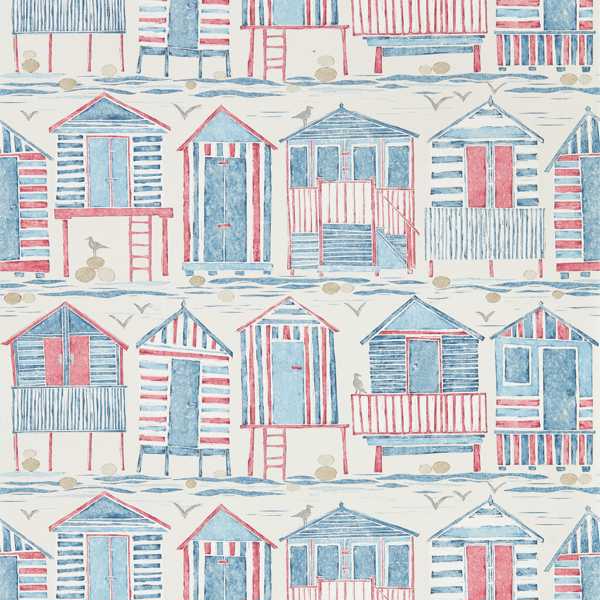 Beach Huts Wallpaper| Sanderson Group