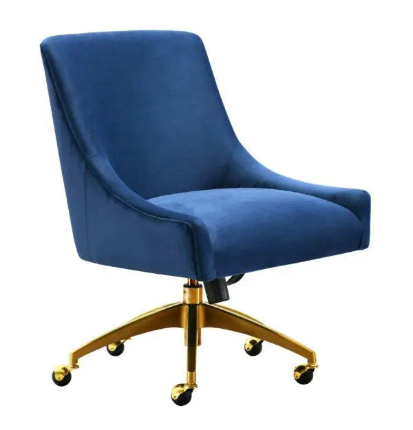 Beatrix Navy Office Swivel Chair Chairs| TOV