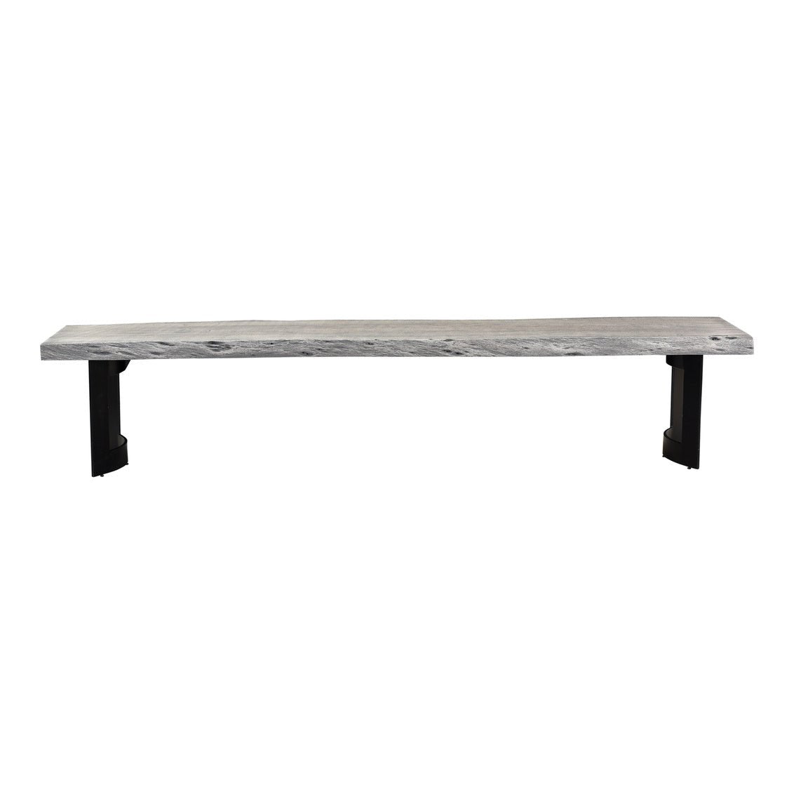Bent Bench Small Weathered Grey Dining Benches| Moe's Home