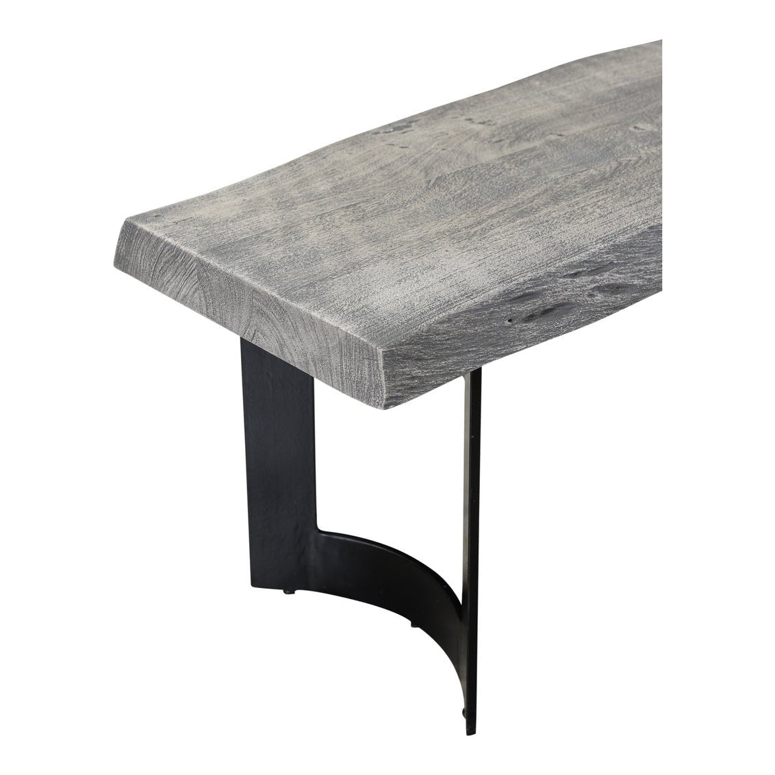 Bent Bench Small Weathered Grey Dining Benches| Moe's Home