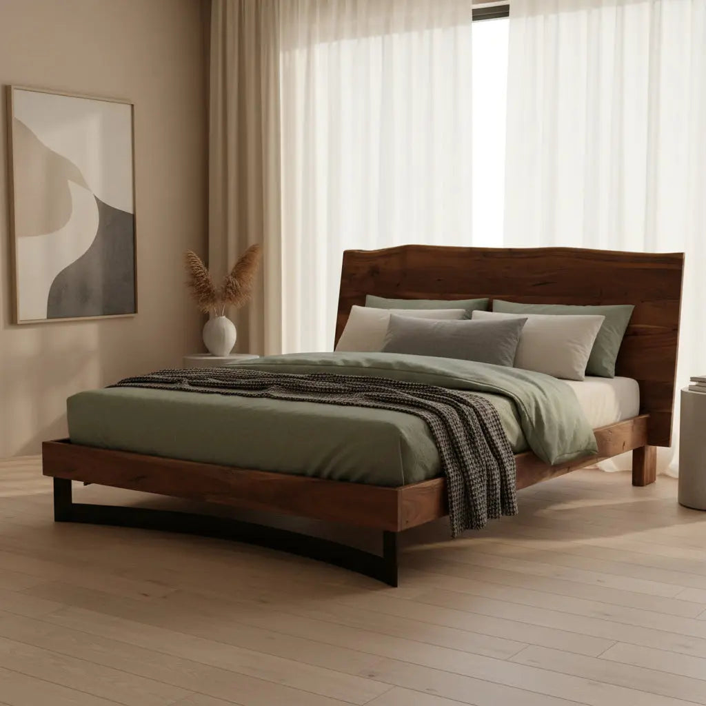 Bent Queen Bed Beds| Moe's Home