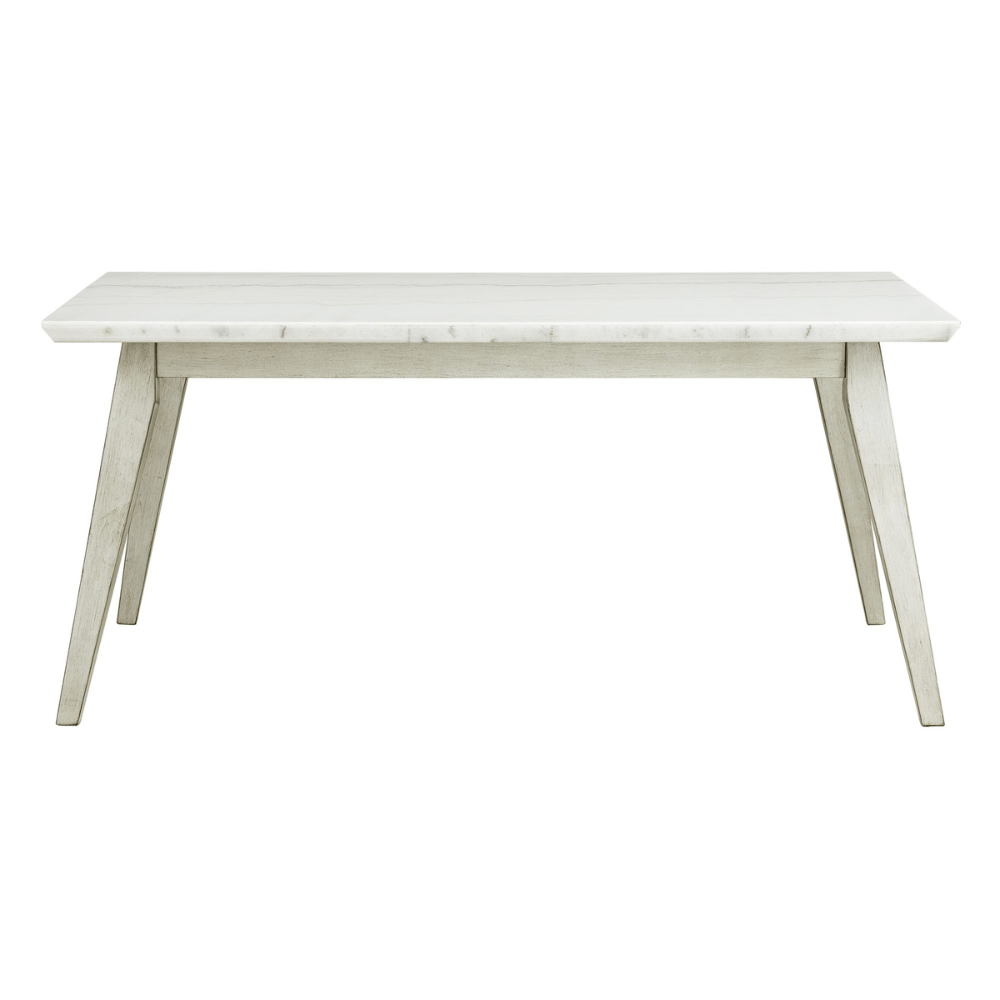 Bette Dining Table W/White Marble Top In White E Dining Tables| Roots Furniture