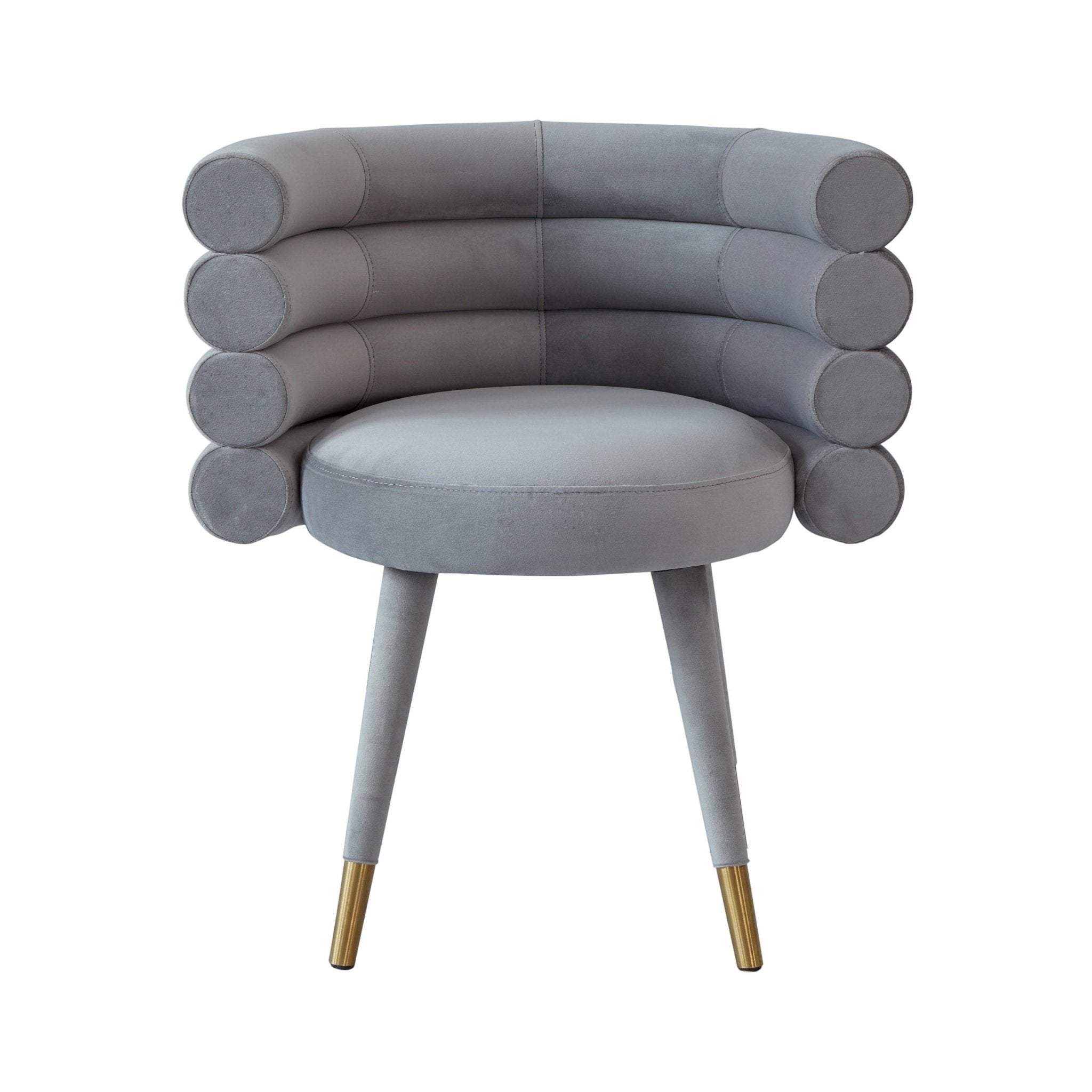 Betty Grey Velvet Dining Chair Dining Chairs| TOV