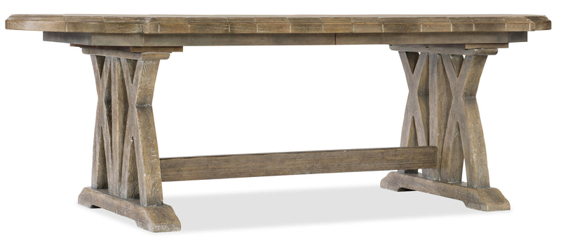 Colibri 88in Trestle Dining Table w/1-20in Leaf - Al Rugaib Furniture (4688791732320)