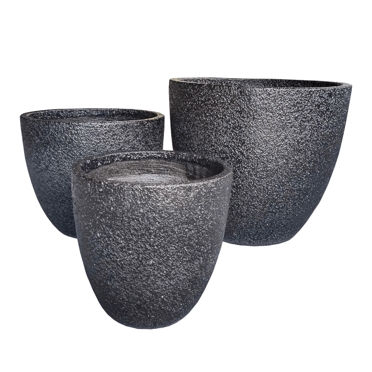 Black Foam Indoor/Outdoor Plant Pot By Roots 40W*40D*34H. Planter| Roots Furniture
