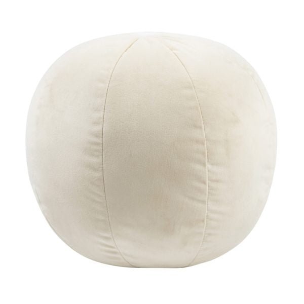 Boba 9" Cream Velvet Pillow Pillows| TOV