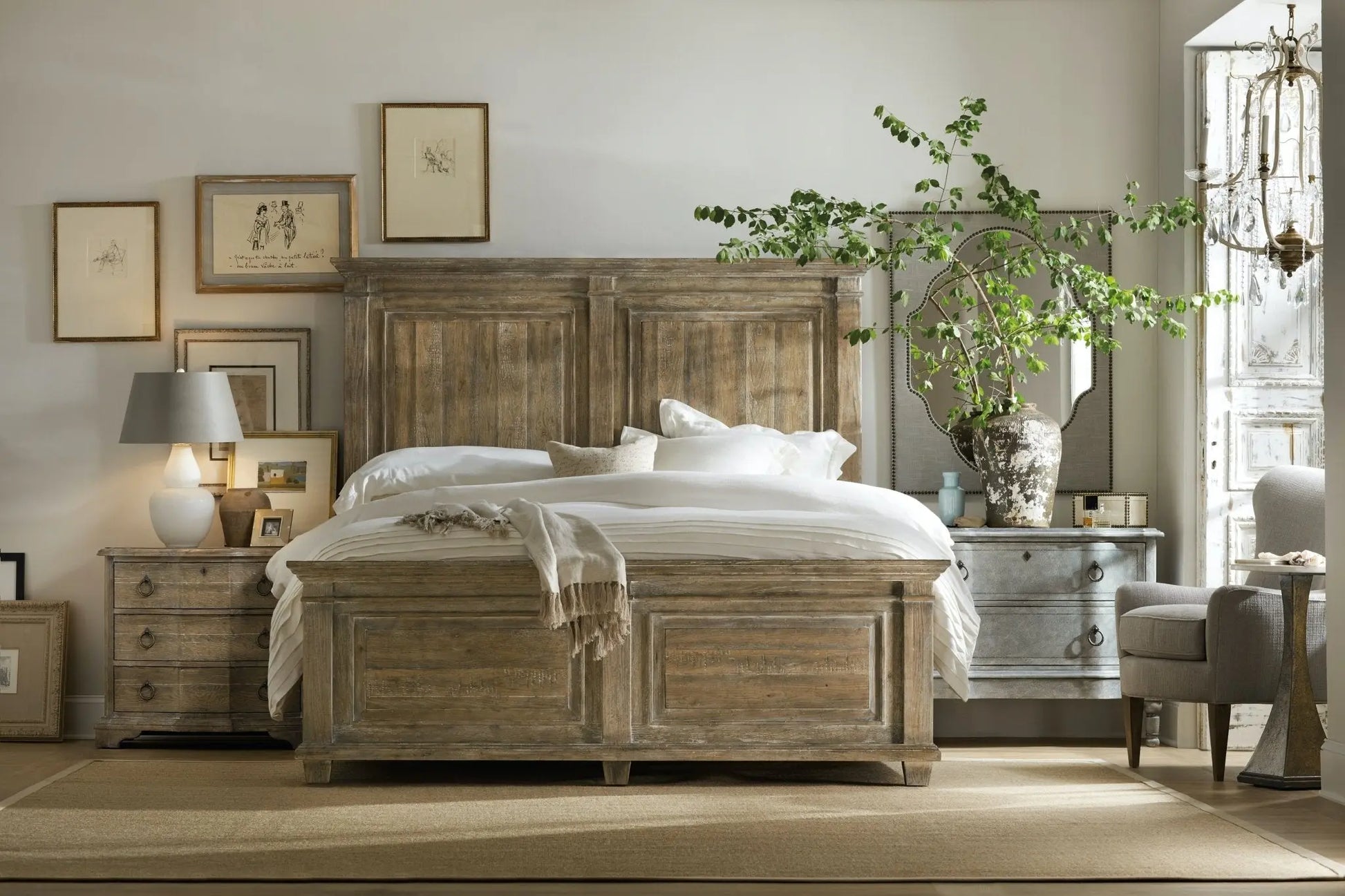 Boheme Bastogne Three-Drawer Nightstand Nightstands| Hooker