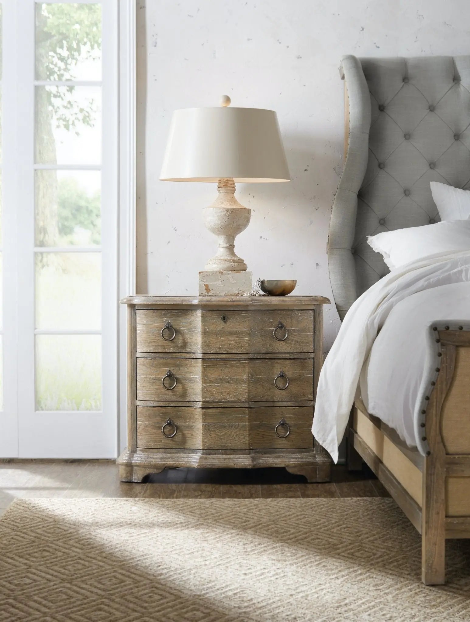 Boheme Bastogne Three-Drawer Nightstand Nightstands| Hooker
