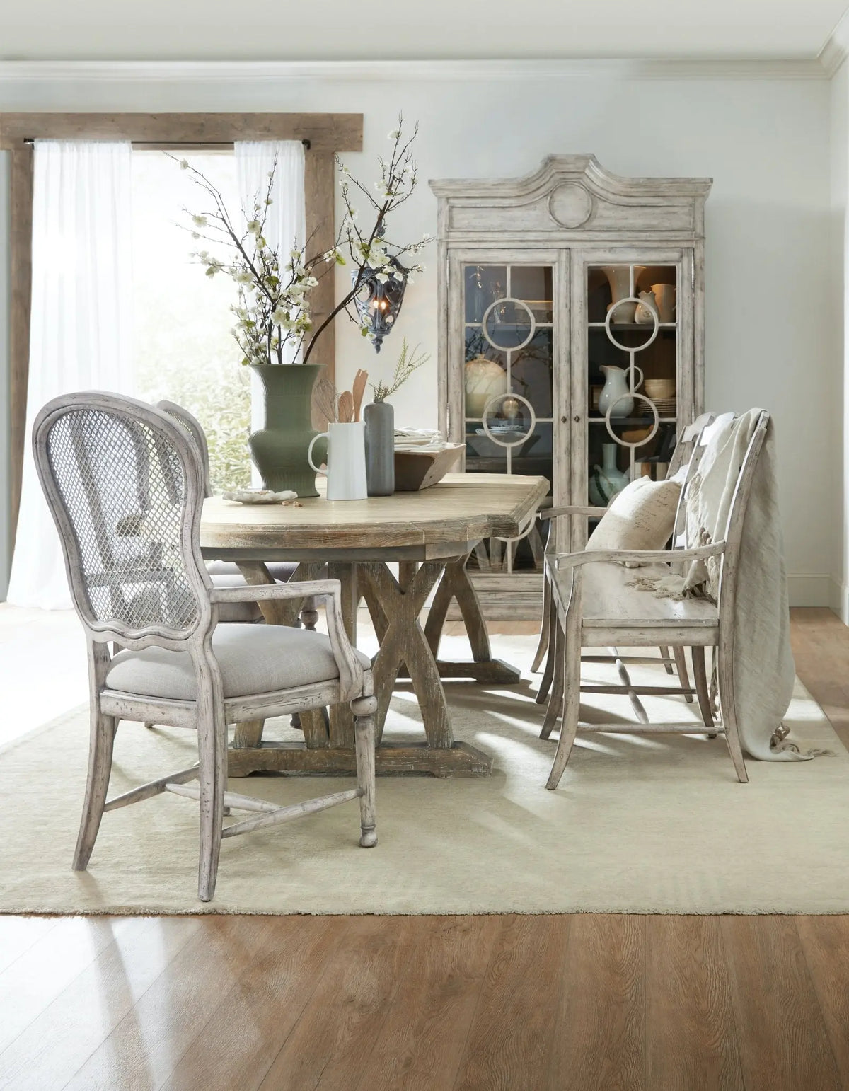 Boheme Gaston Metal Back Side Chair - 2 per carton/price ea Chairs| Hooker