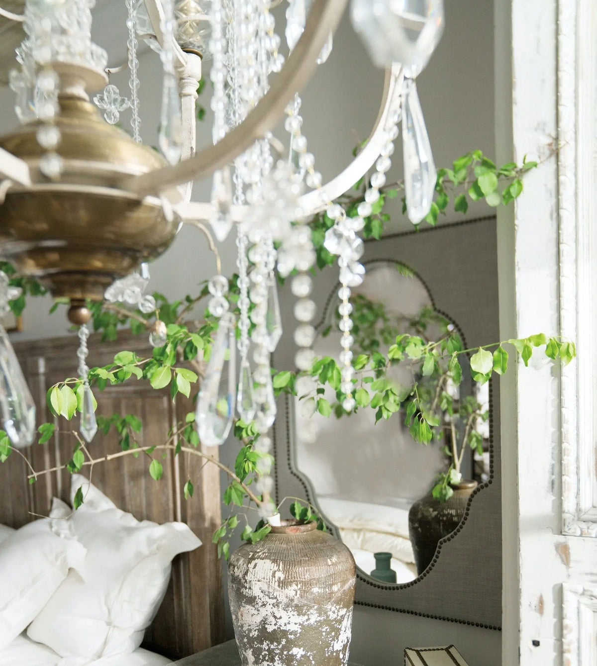 Boheme Nourmand Linen Wrapped Mirror Mirrors| Hooker