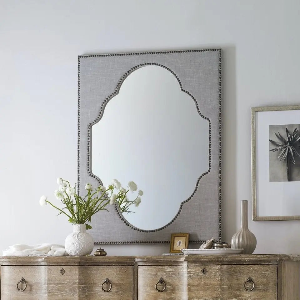 Boheme Nourmand Linen Wrapped Mirror Mirrors| Hooker