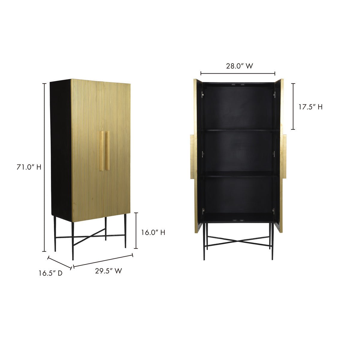 *Brogan Cabinet Bookcases| Moe's Home