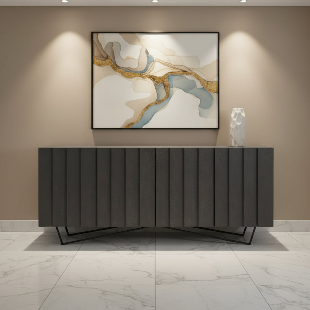 Brolio Sideboard Charcoal Consoles & Sideboards| Moe's Home