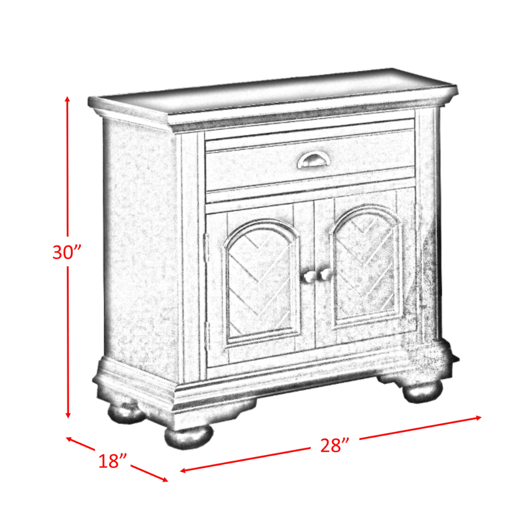 Brook White Night Stand Nightstands| Roots Furniture