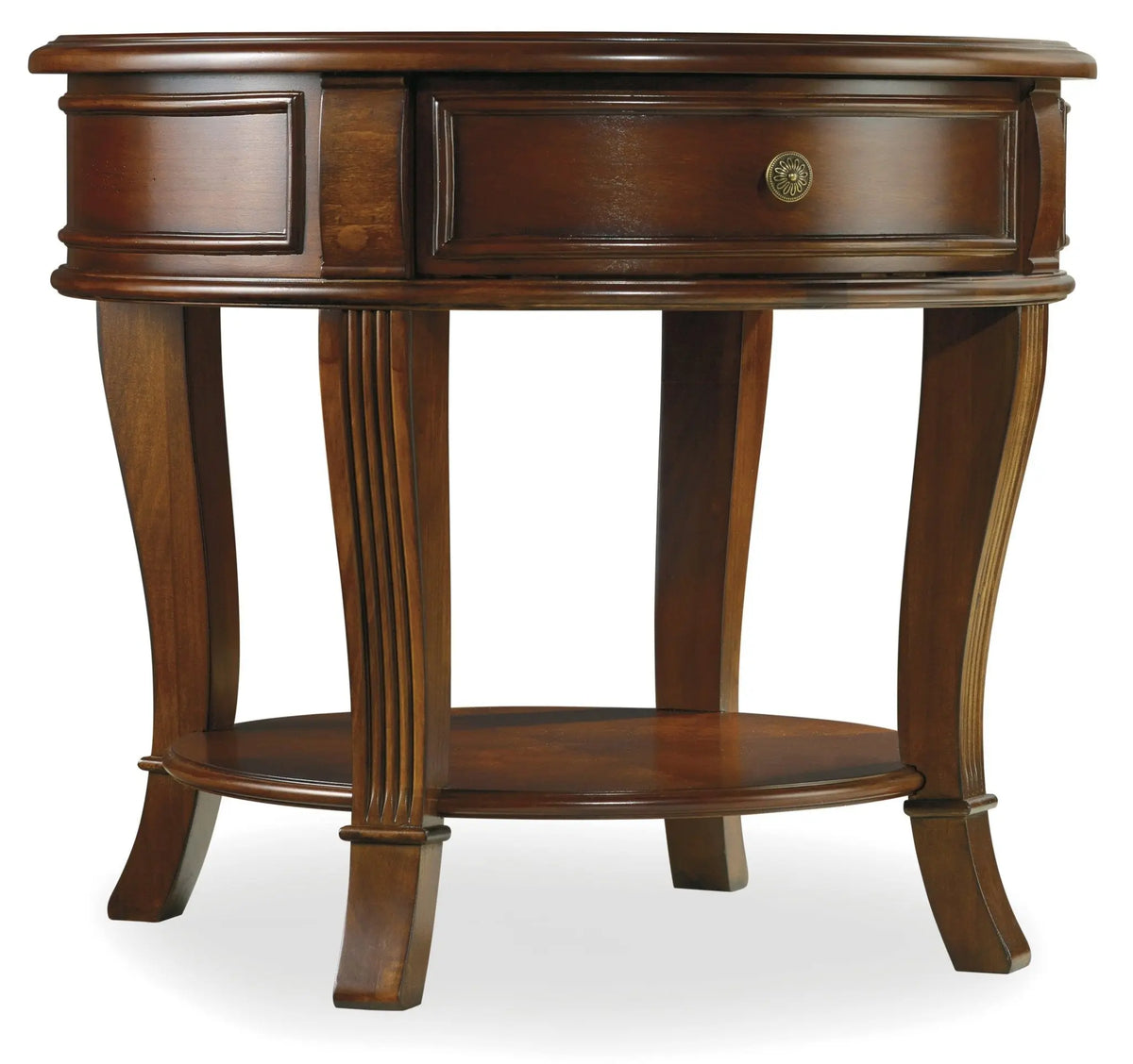 Brookhaven Round Lamp Table Accent & End Tables| Hooker