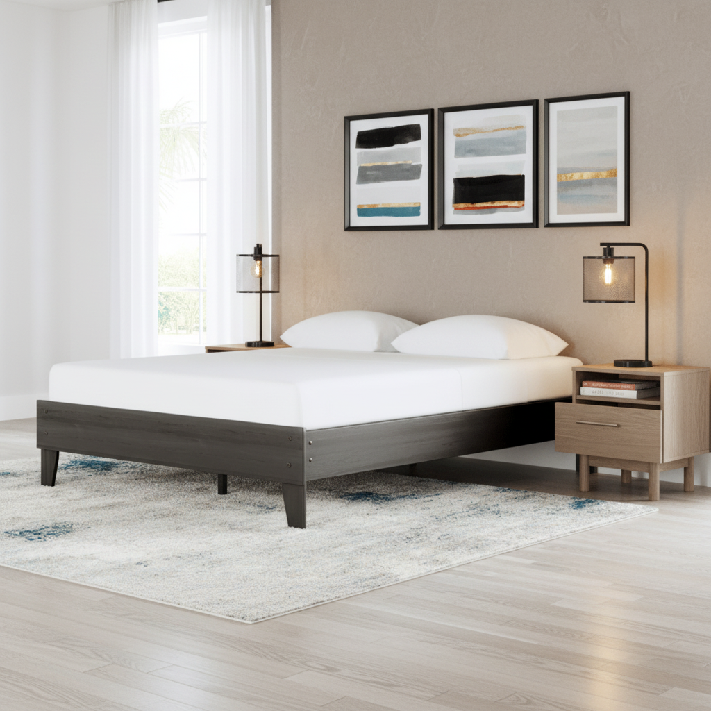 Brymont Queen Platform Bed Beds| Ashley Homestore