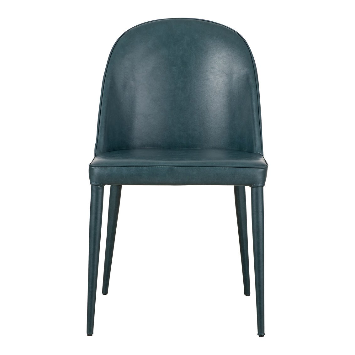 Burton Dining Chair Dark Teal Vegan Leather-M2 Dining Chairs| Moe's Home