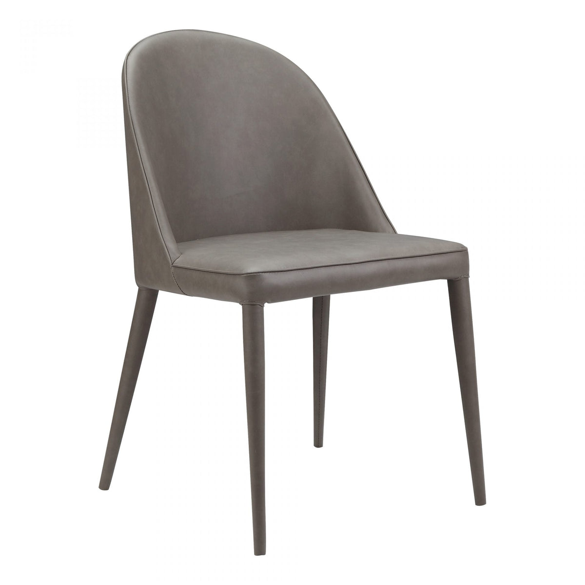 Burton Dining Chair Grey Vegan Leather-M2 Dining Chairs| Moe's Home