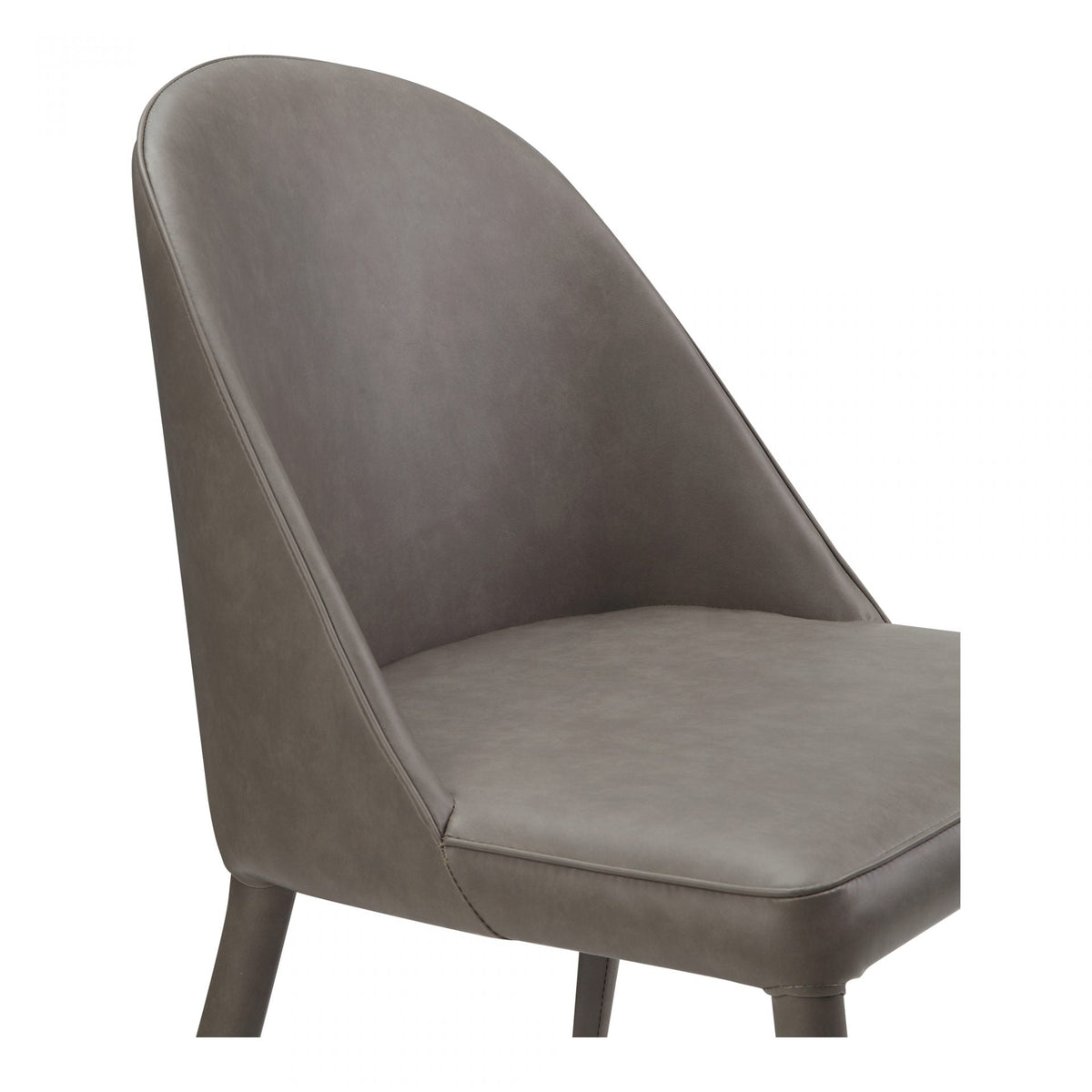 Burton Dining Chair Grey Vegan Leather-M2 Dining Chairs| Moe's Home