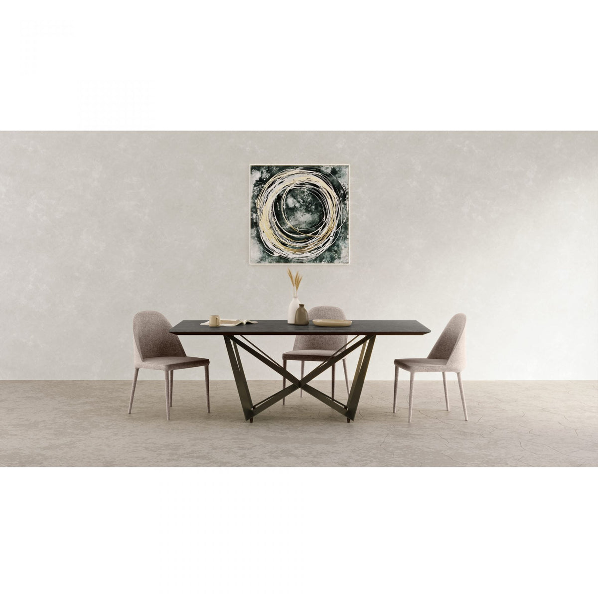Burton Fabric Dining Chair Light Grey-M2 Dining Chairs| Moe's Home