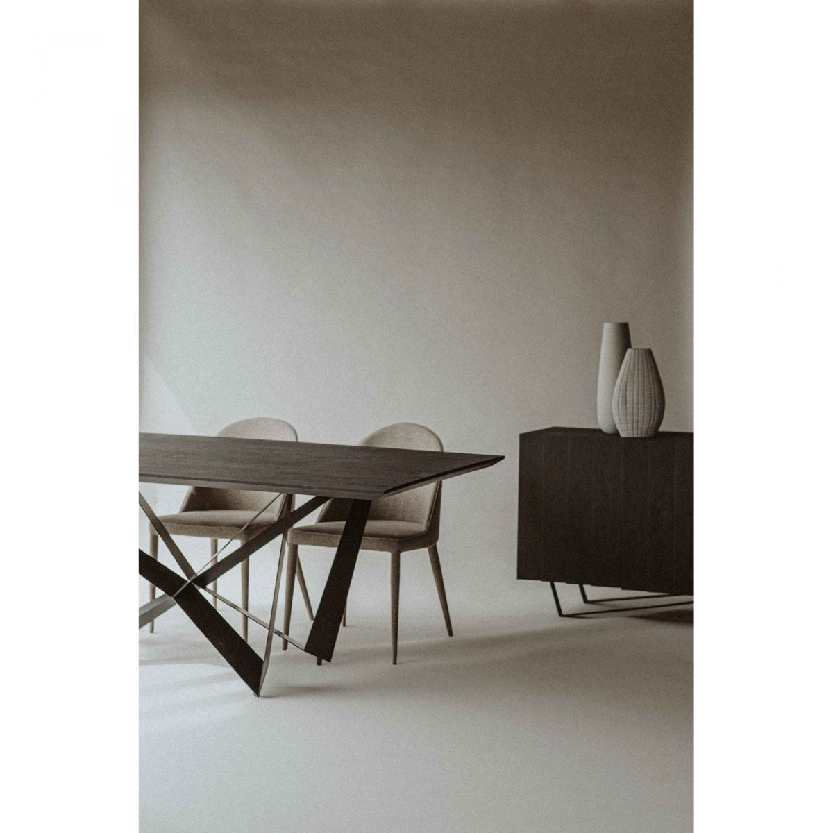 Burton Fabric Dining Chair Light Grey-M2 Dining Chairs| Moe's Home