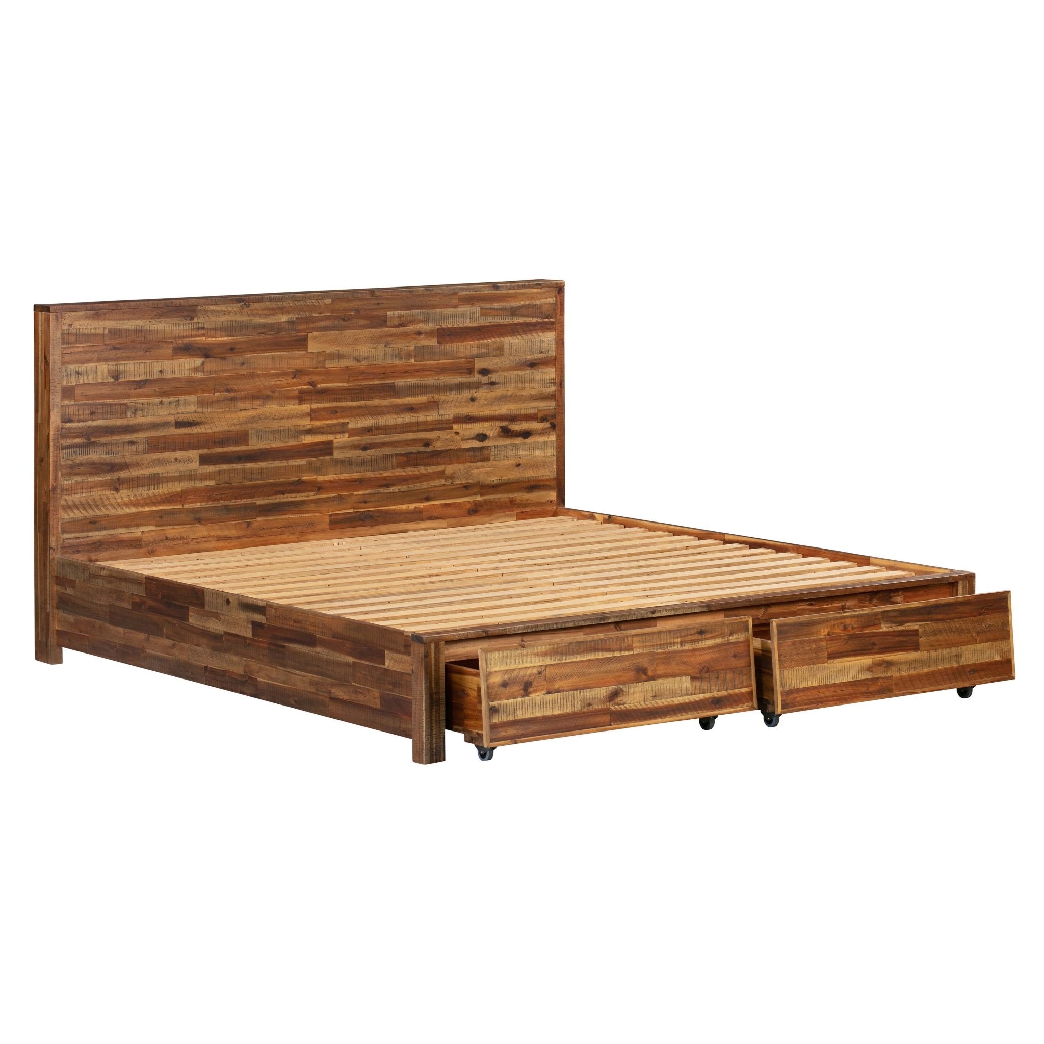 Bushwick Wooden Storage Bed in King Beds| TOV