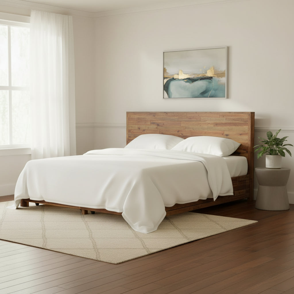Bushwick Wooden Storage Bed in King Beds| TOV