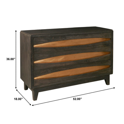 Modern Copper Three Drawer Chest (6629779243104)