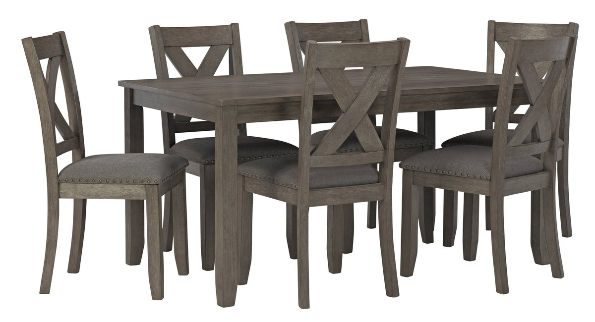 Caitbrook Dining Table and Chairs (Set of 6) Dining Room Sets| Ashley Homestore