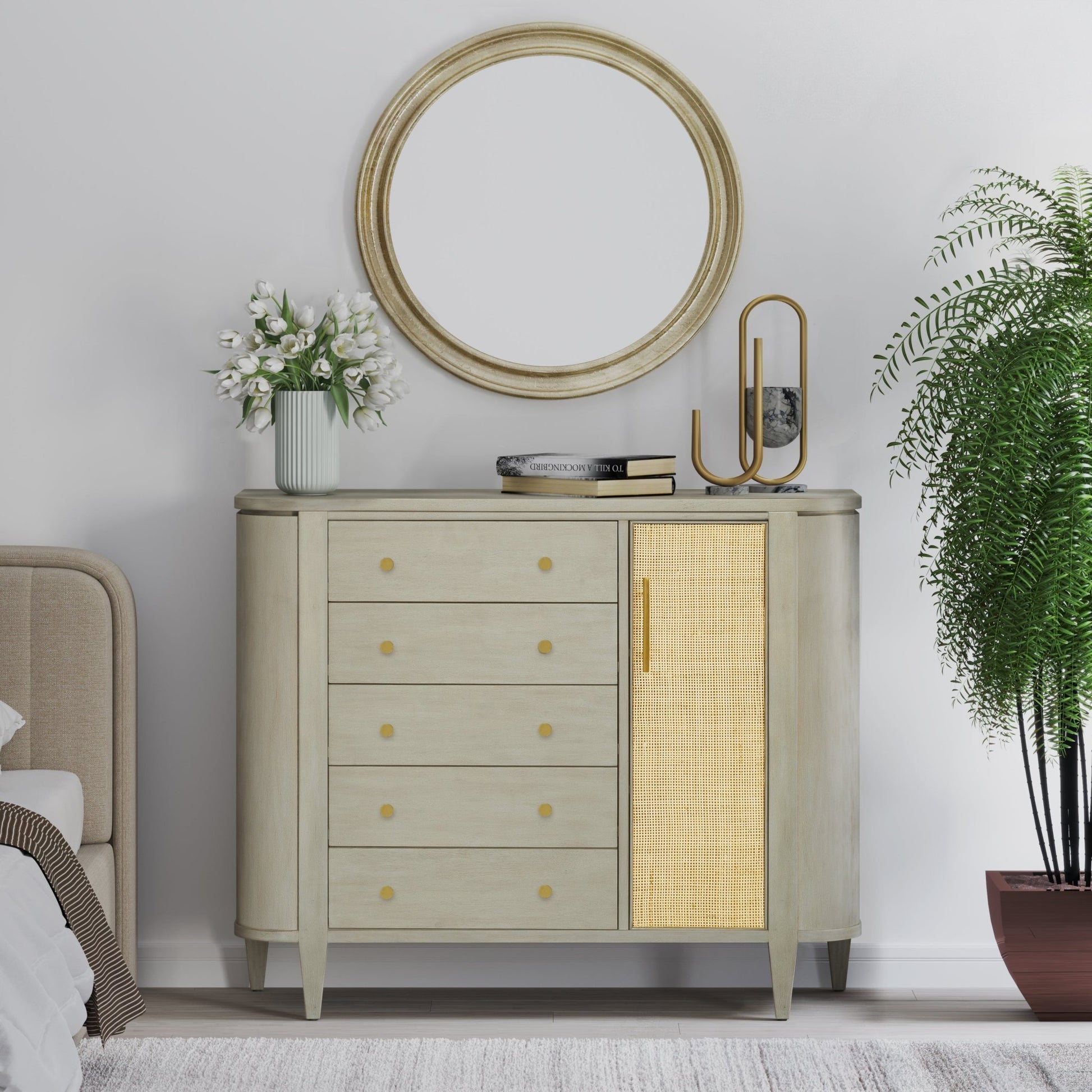 Cane Door Wardrobe Cabinets & Chests| Hooker