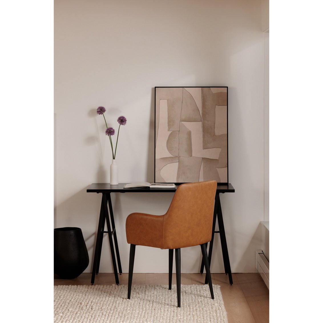 Cantata Dining Chair Tawny Vegan Leather-M2 Dining Chairs| Moe's Home