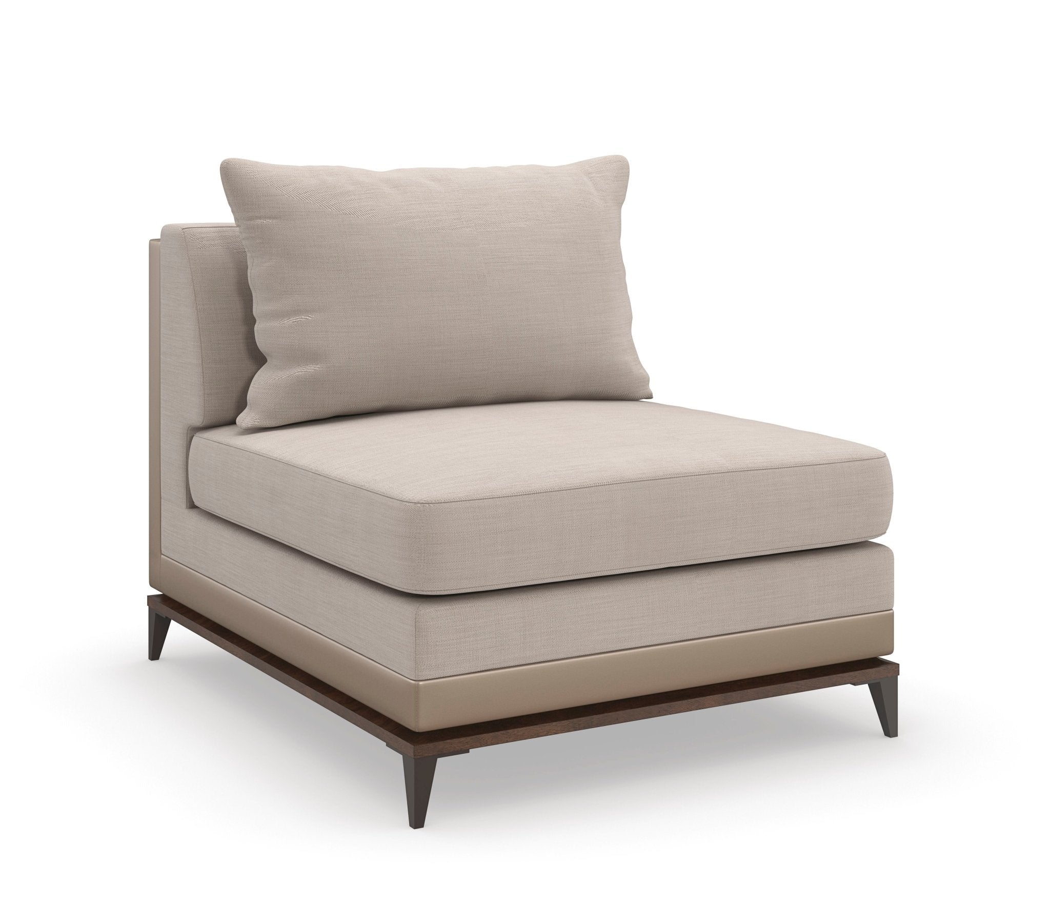 Caracole Upholstery - Archipelago Armless Chair Sectionals| Caracole