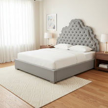 Carolina Grey Velvet Bed in King