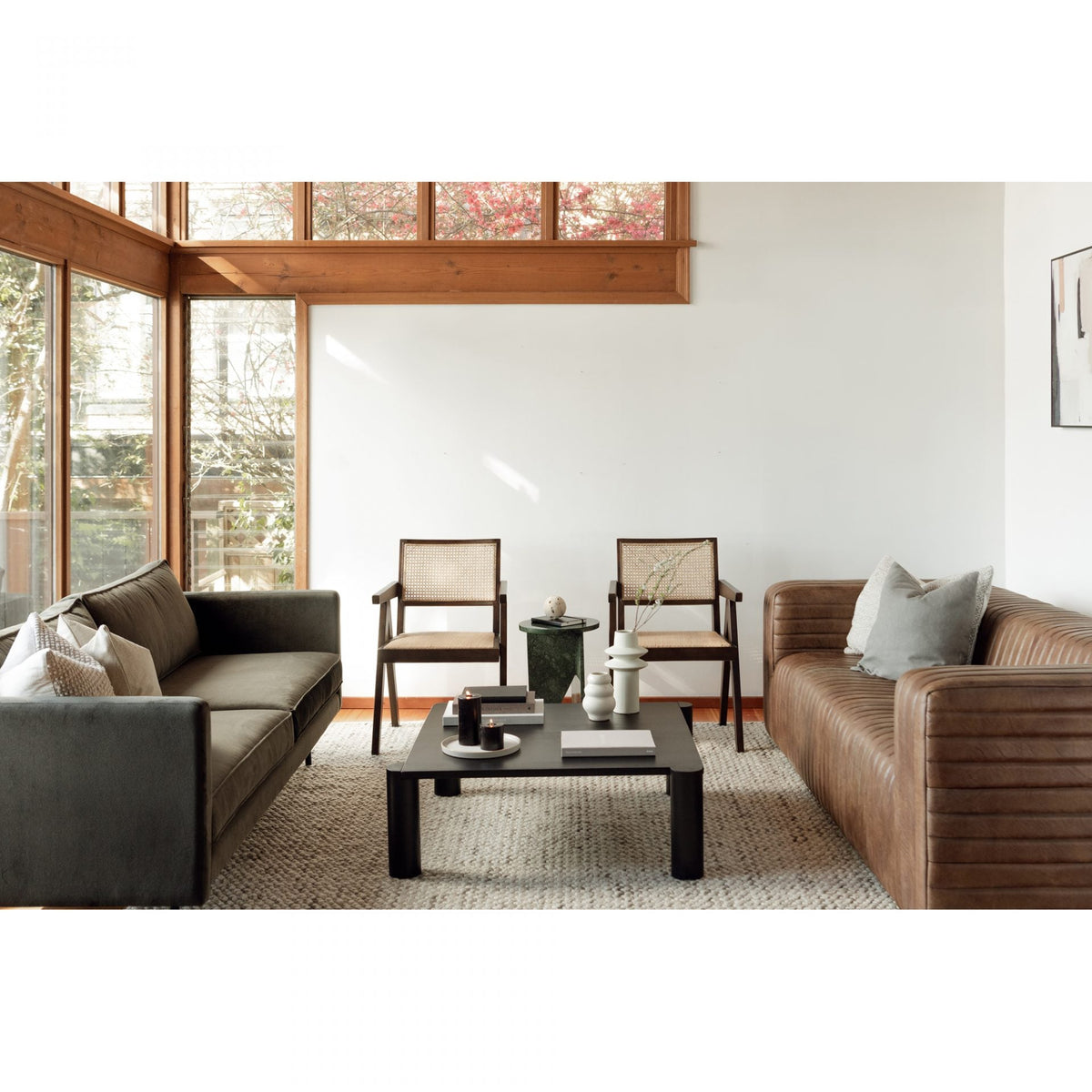 Castle Sofa Open Road Brown Leather Sofas & Loveseats| Moe's Home