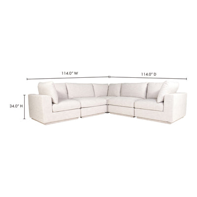 Justin Classic L Modular Sectional Taupe