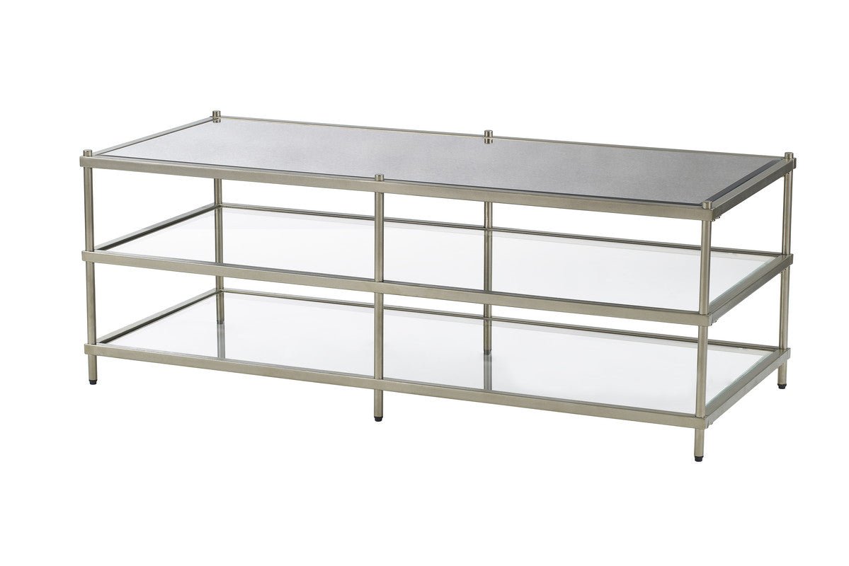 Luxe Champagne Metal Coffee Table Coffee Tables| Crestview