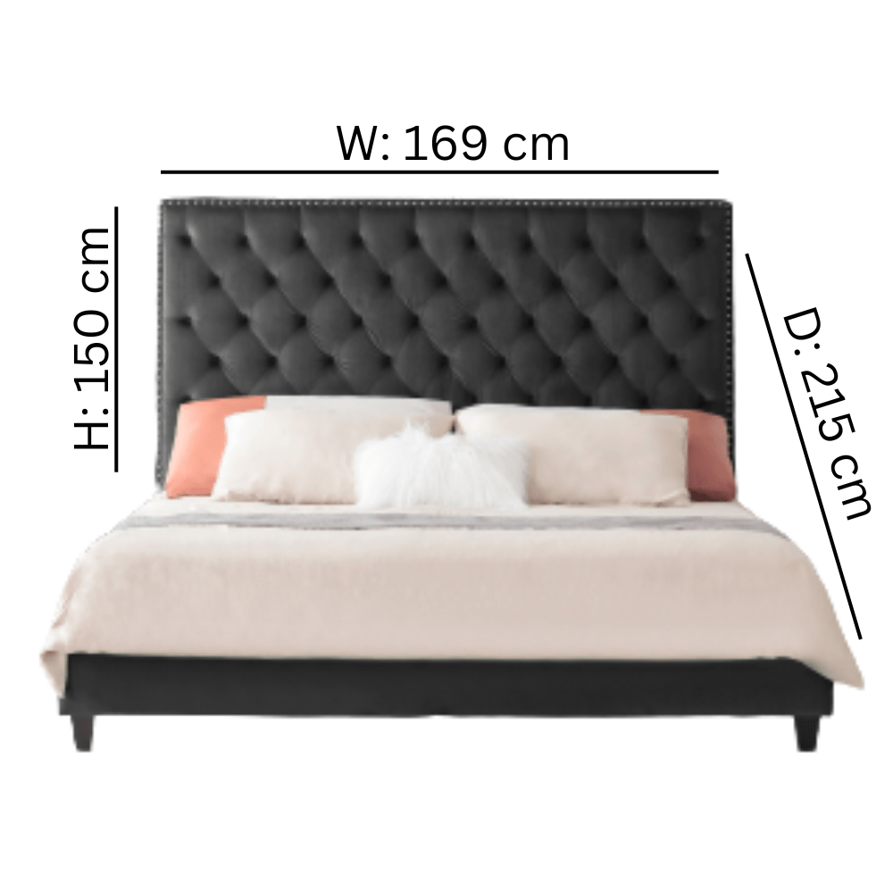Charcoal Bed Beds| Roots Furniture