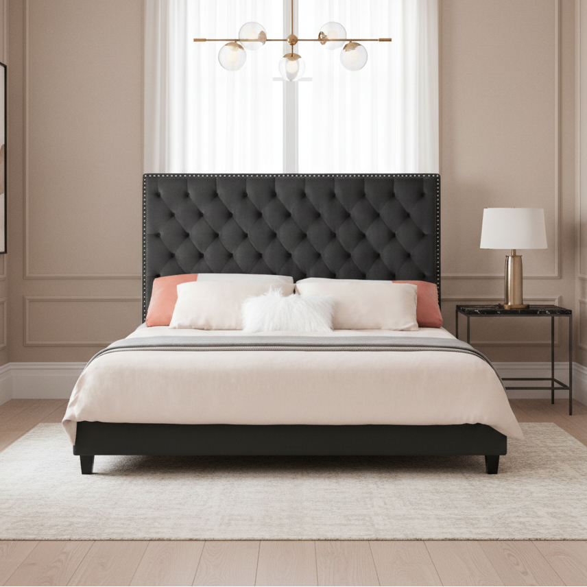 Charcoal Bed Beds| Roots Furniture
