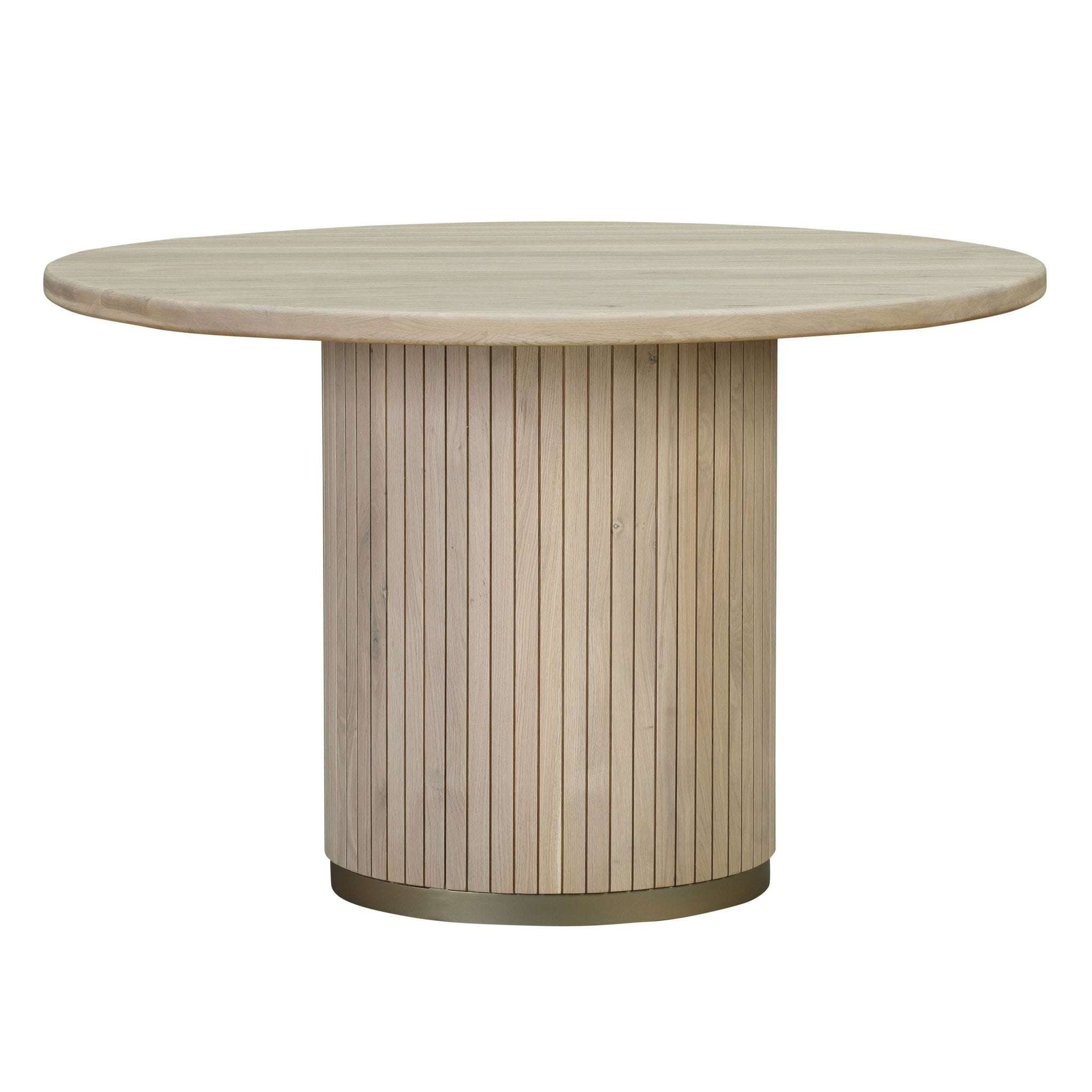 Chelsea Natural Oak Wood Round Dining Table Dining Tables| TOV