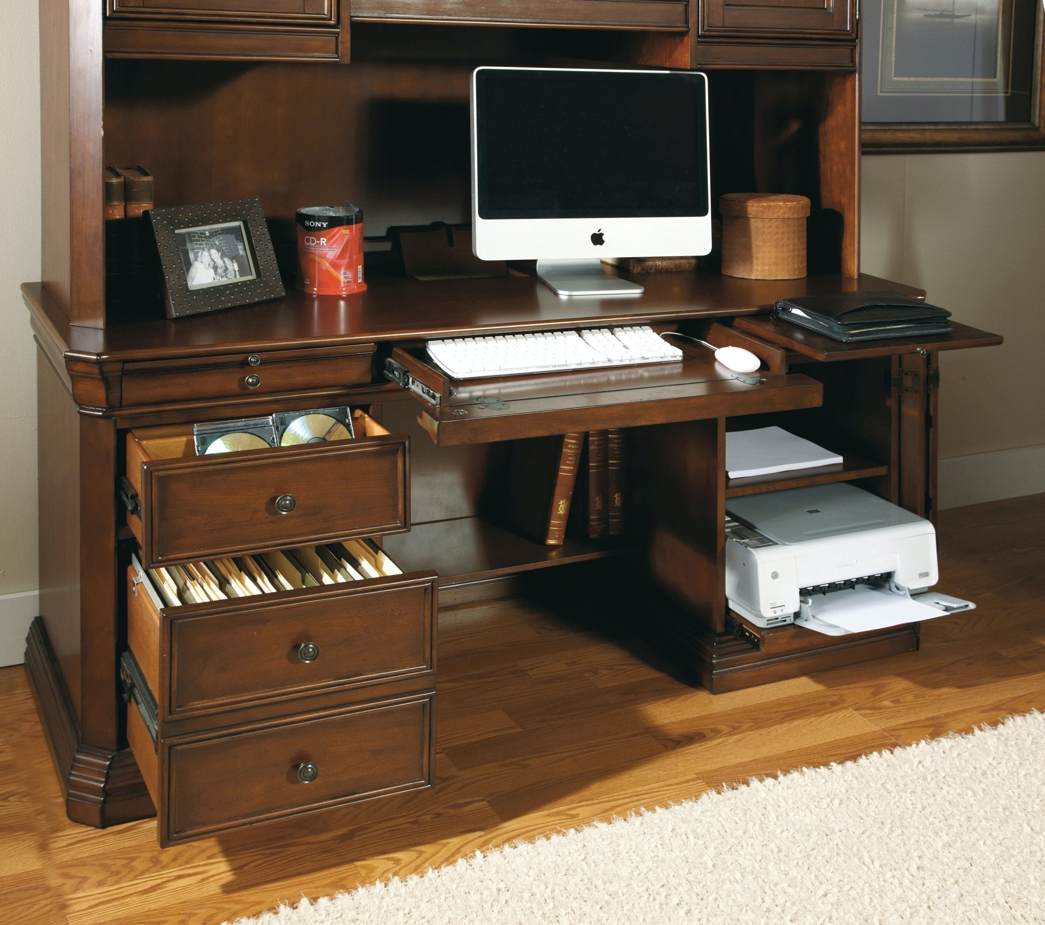 Cherry Creek Computer Credenza Consoles & Sideboards| Hooker
