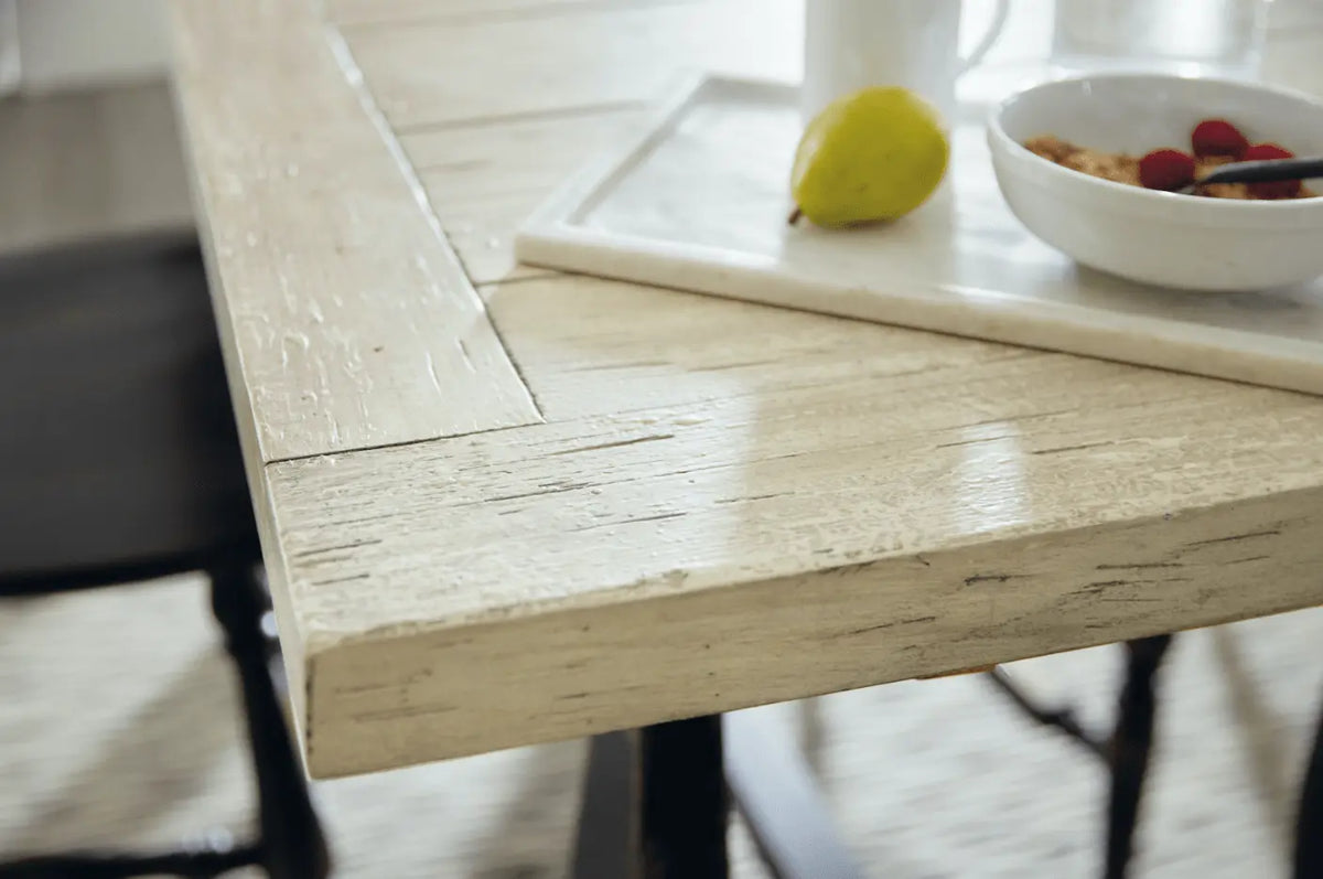 Ciao Bella Friendship Table- Flaky White/Black Accent & End Tables| Hooker