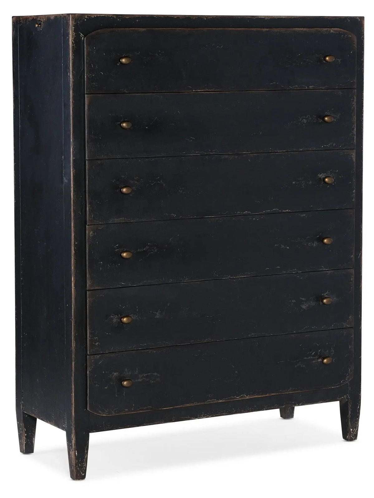 Ciao Bella Six-Drawer Chest- Black Cabinets & Chests| Hooker
