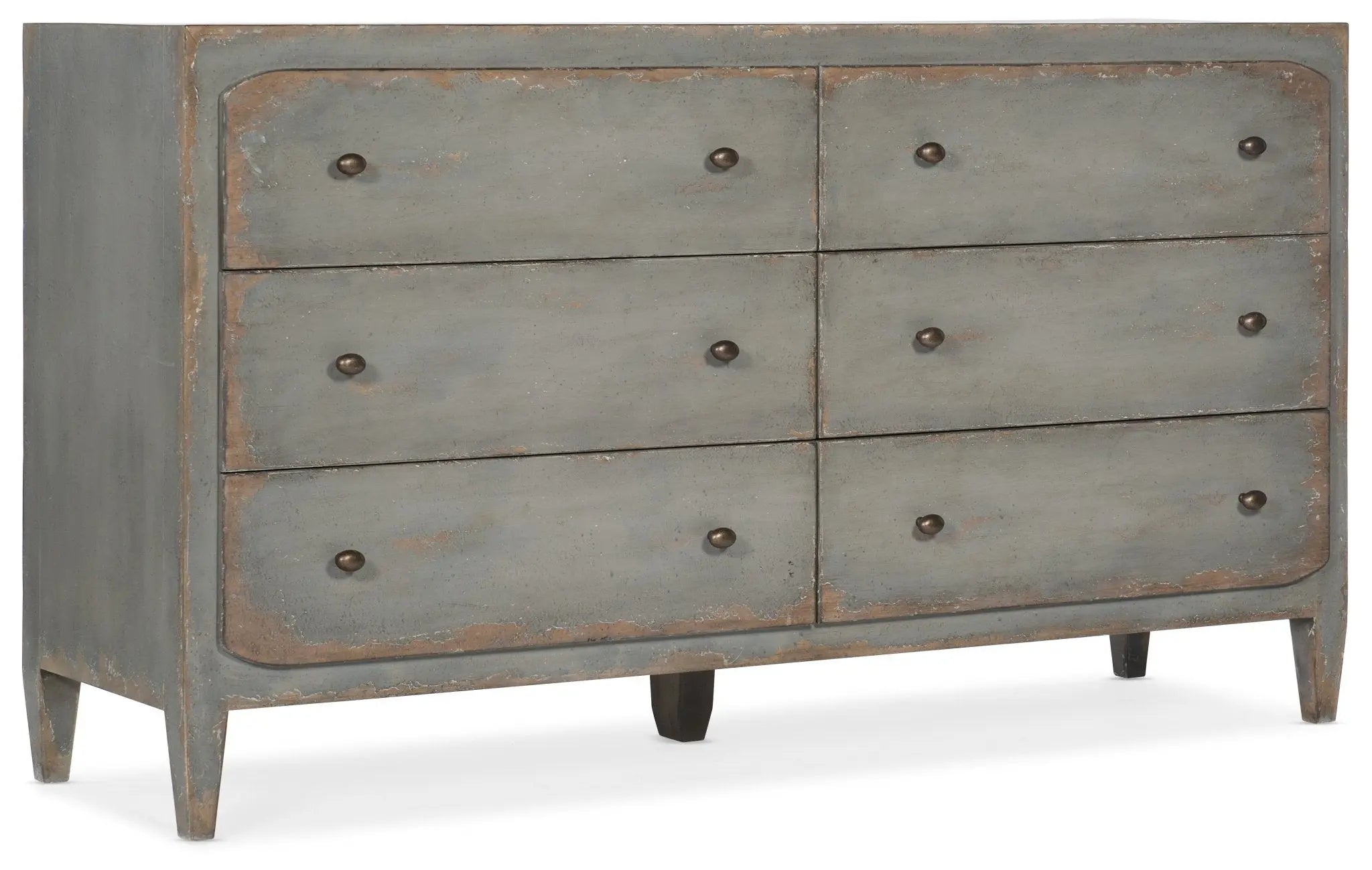 Ciao Bella Six-Drawer Dresser- Speckled Gray Dressers| Hooker