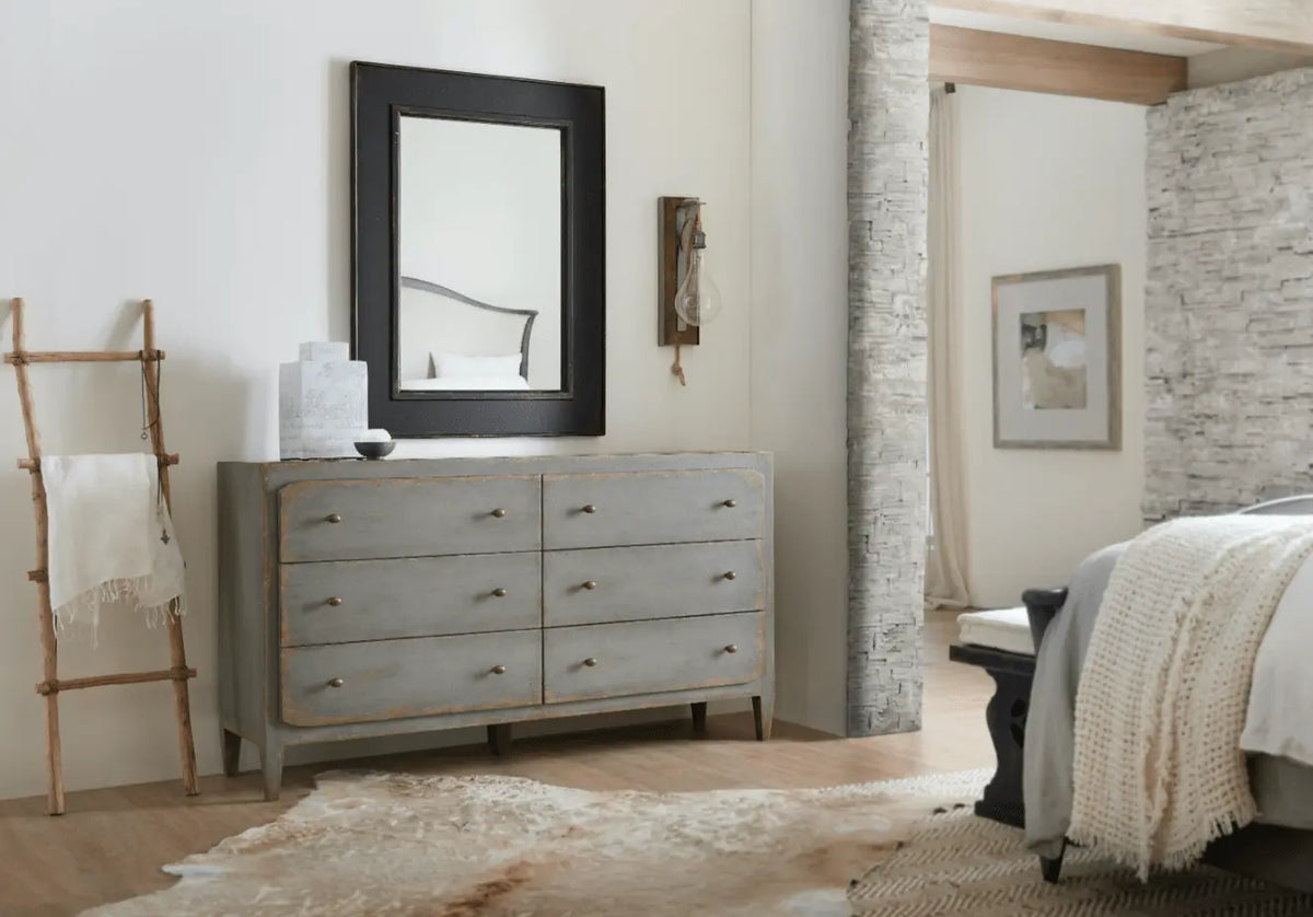 Ciao Bella Six-Drawer Dresser- Speckled Gray Dressers| Hooker